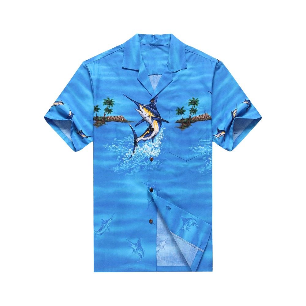 Palms Blue Amazing Design Hawaiian Shirts