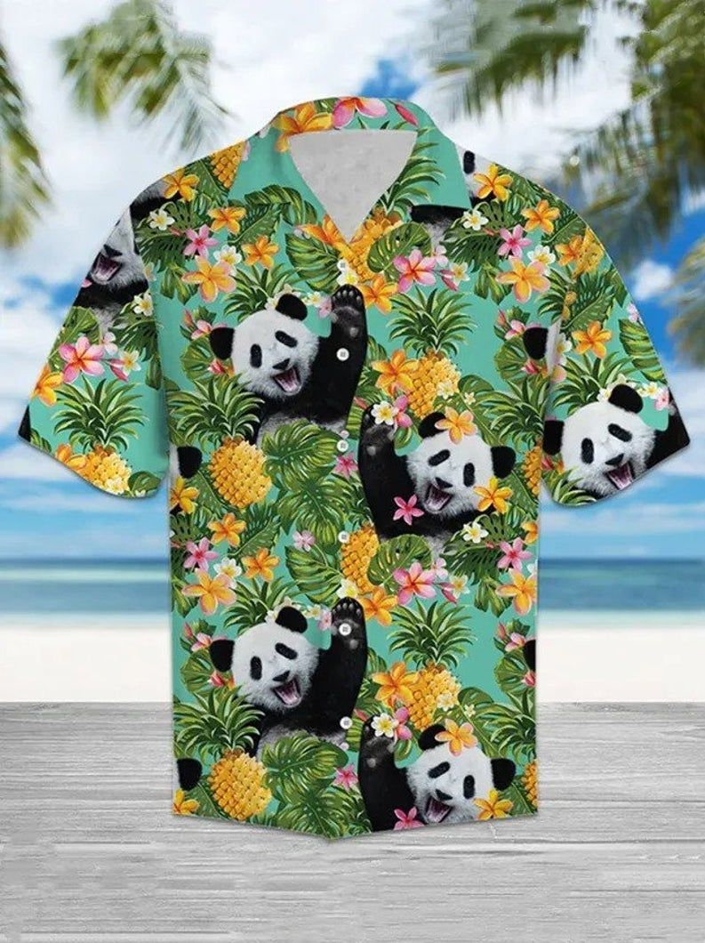 Panda Multicolor Unique Design Hawaiian Shirt