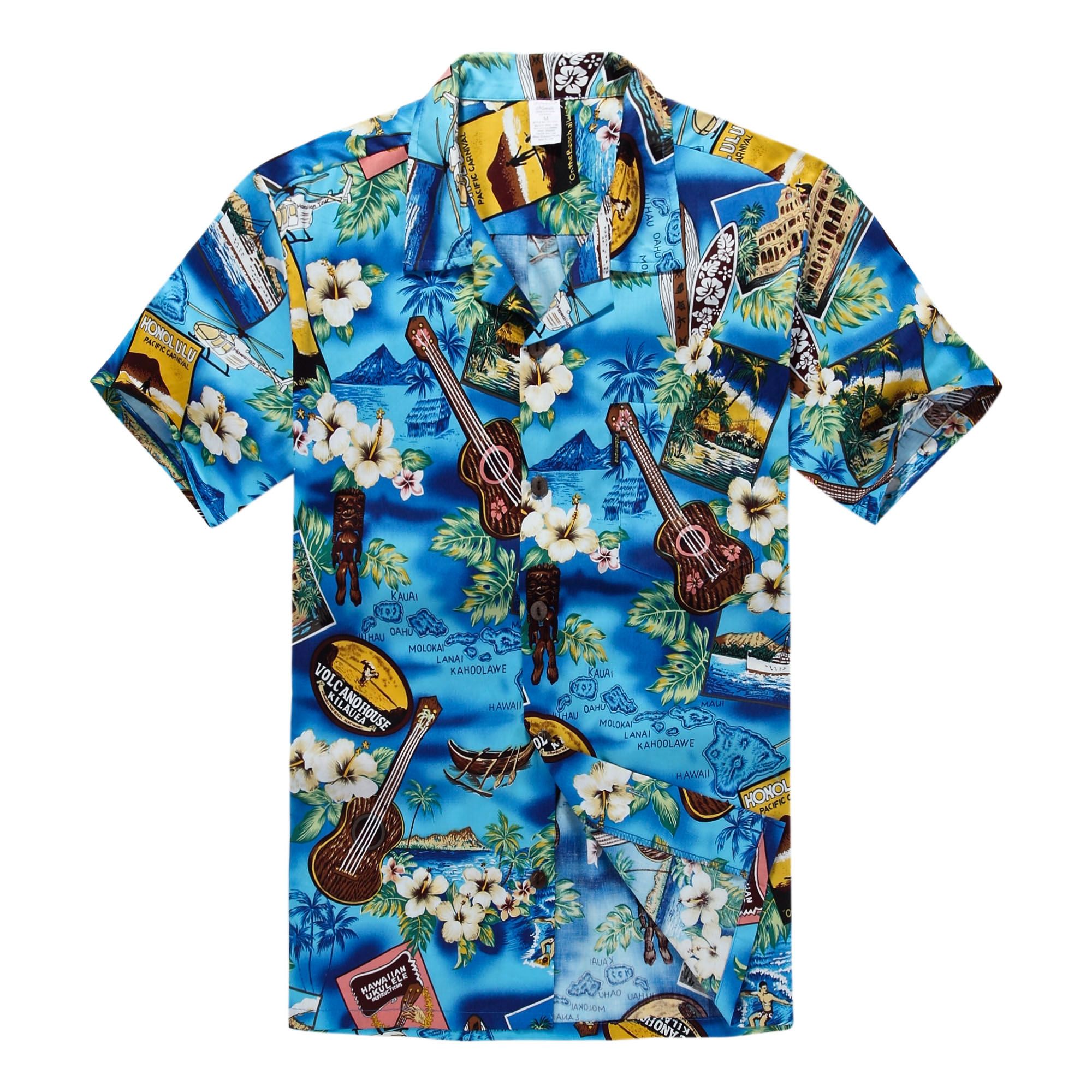 Paradise Blue Amazing Design Hawaiian Shirt