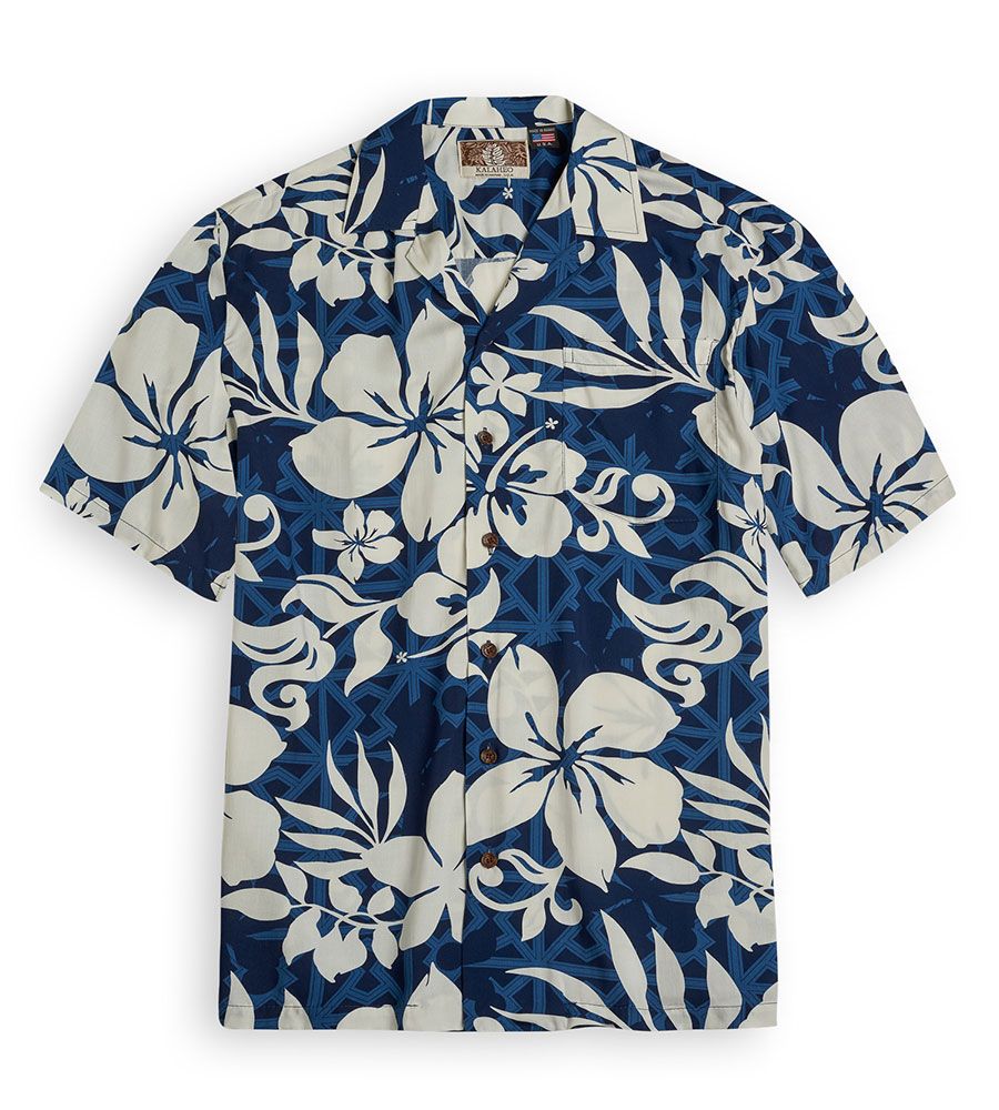 Paradise Blue High Quality Hawaiian Shirt