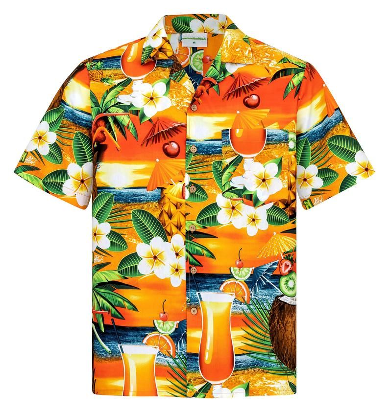 Paradise Cocktails Multicolor Nice Design Hawaiian Shirt