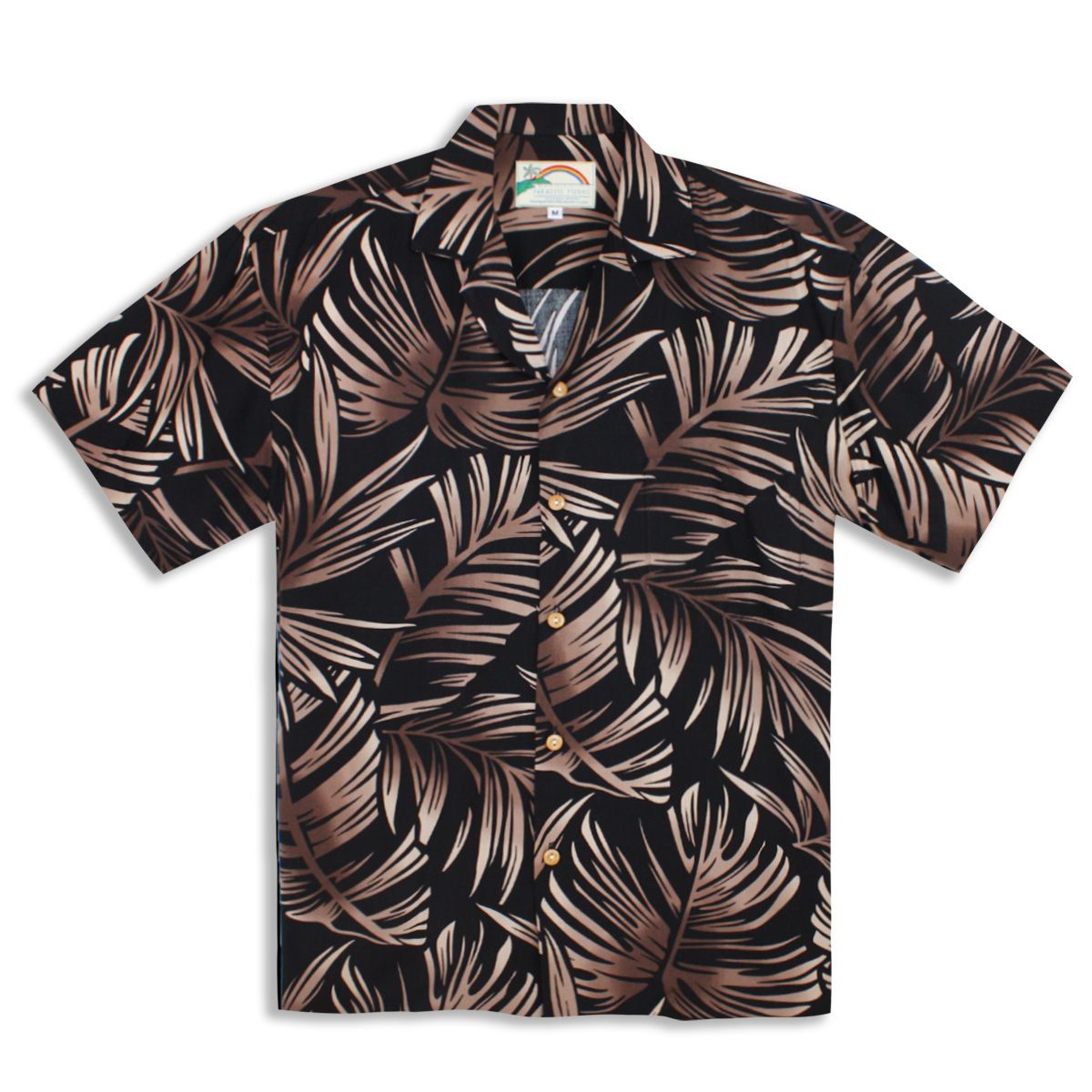 Paradise Found Black High Quality Hawaiian Shirt