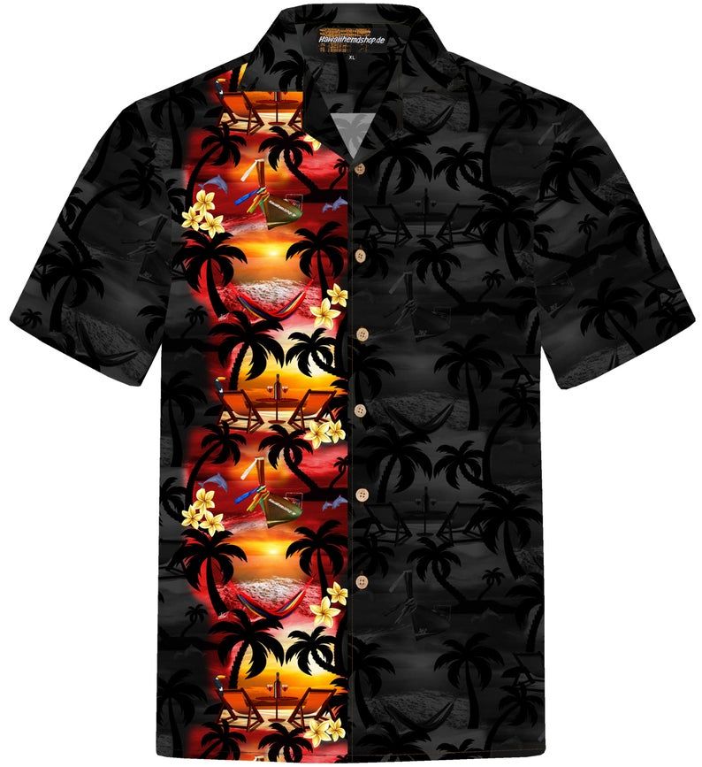 Paradise Night Black Amazing Design Hawaiian Shirt