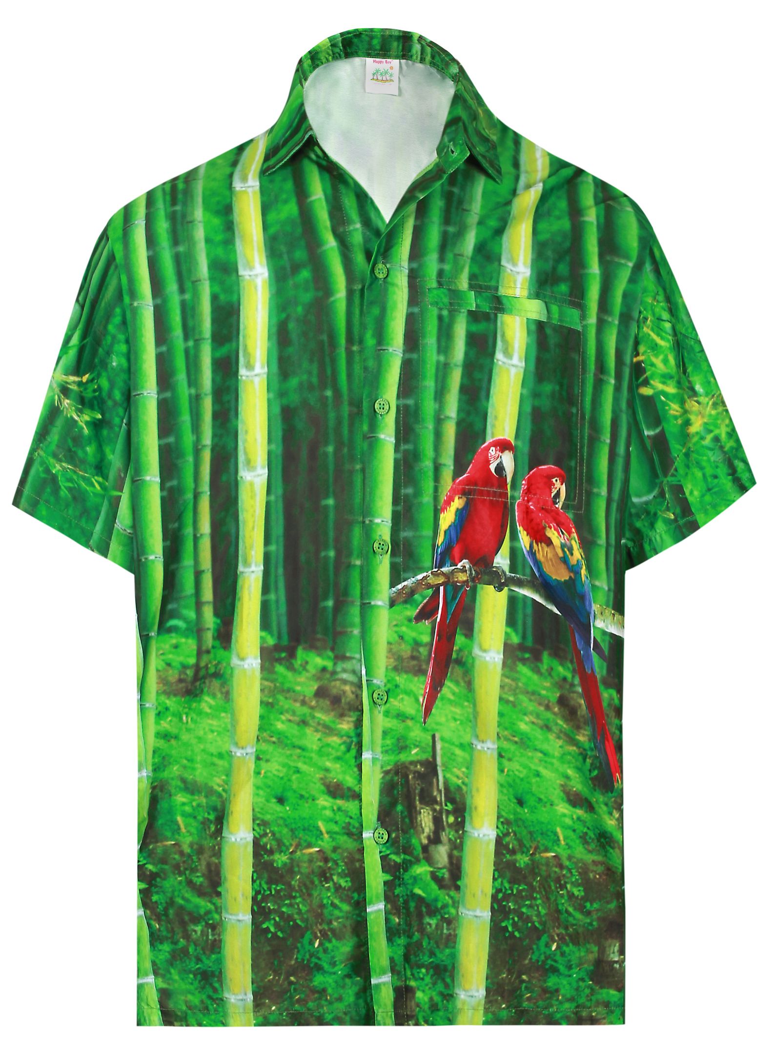 Parrot Green Unique Design Hawaiian Shirt