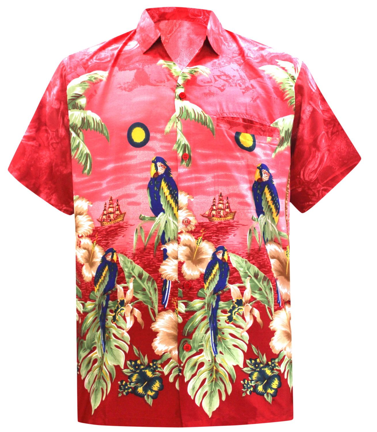 Parrot Pink Nice Design Hawaiian Shirt