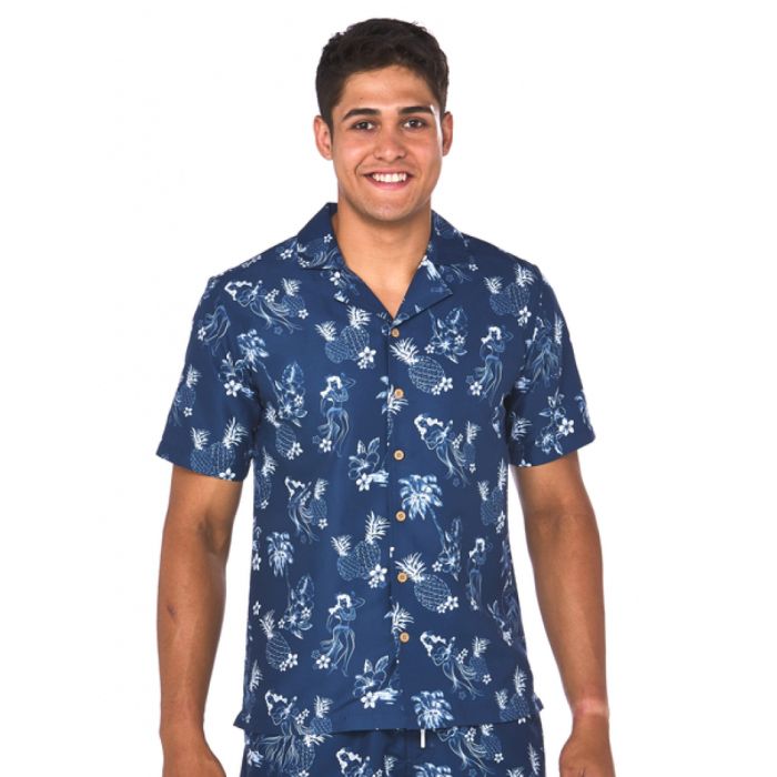 Pineapple Blue Awesome Hawaiian Shirt