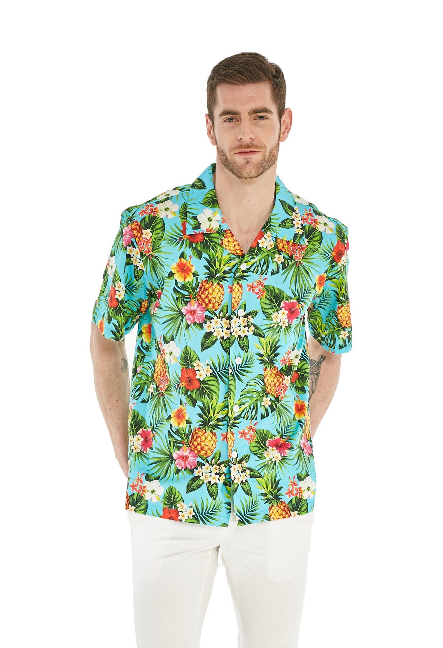 Pineapple Blue Unique Design Hawaiian Shirt