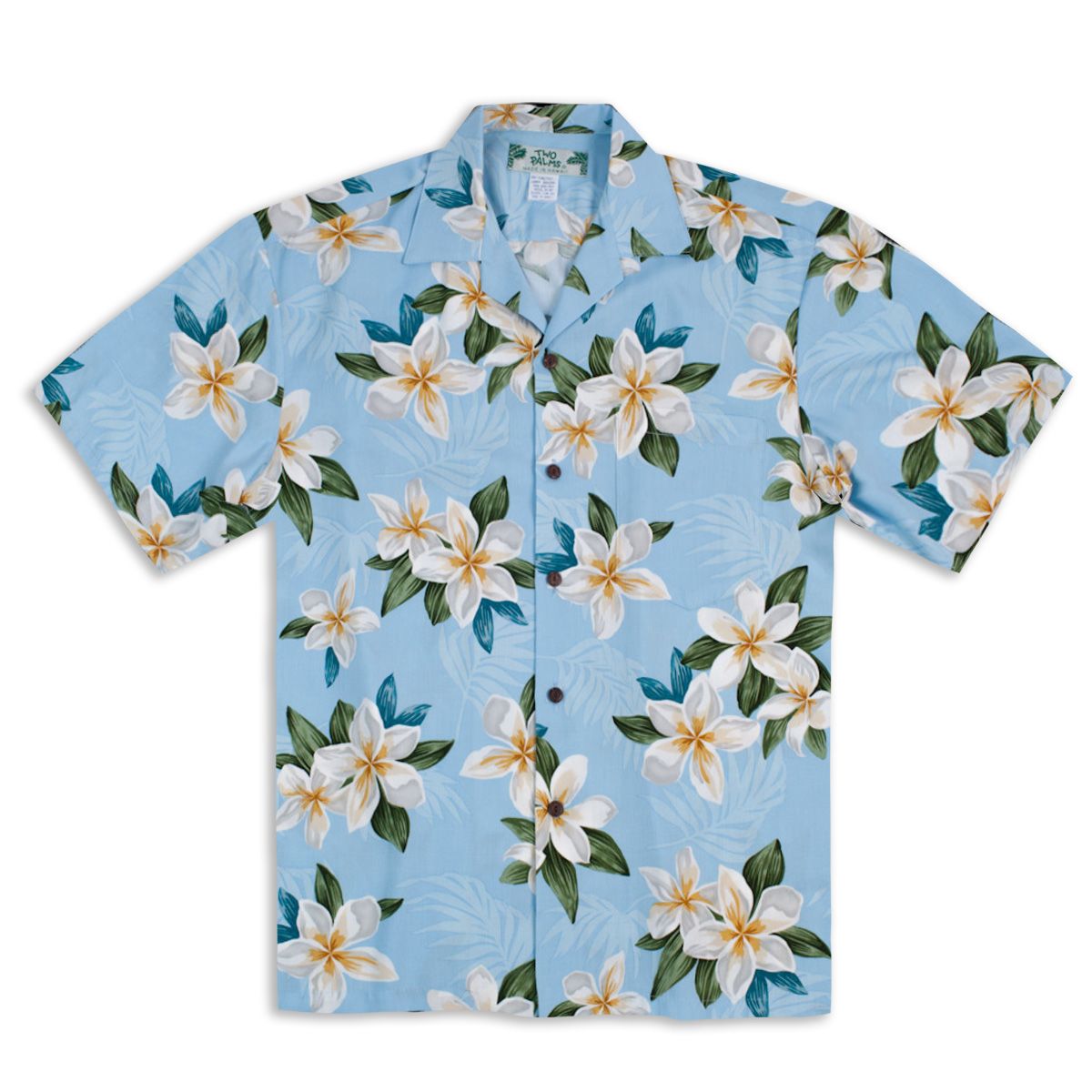Plumeria Shower Blue Nice Design Hawaiian Shirt