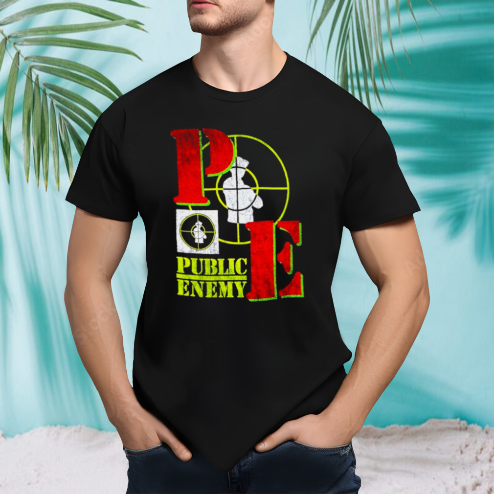 Public enemy target logo shirt
