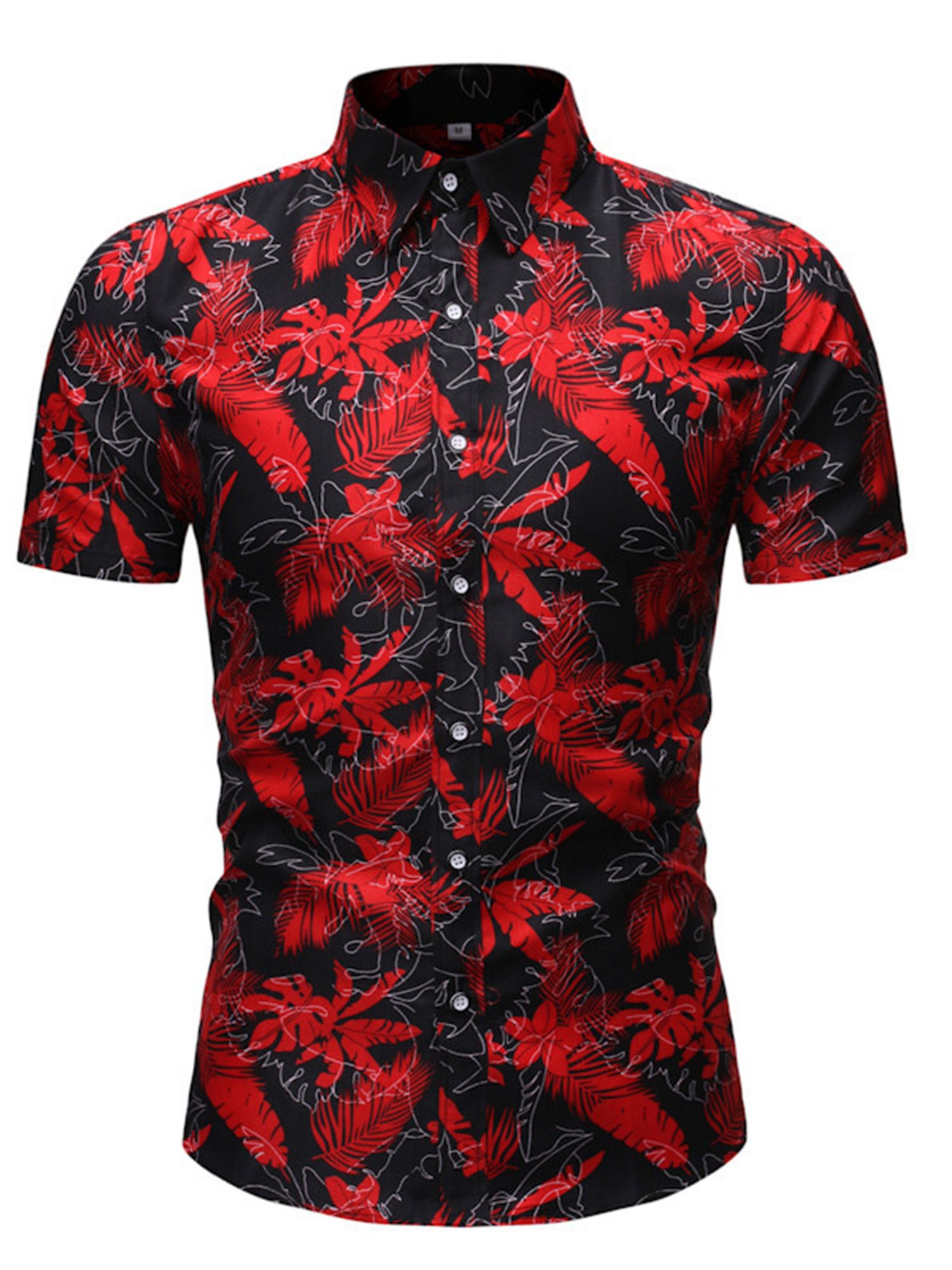 Rose Red Unique Design Hawaiian Shirt
