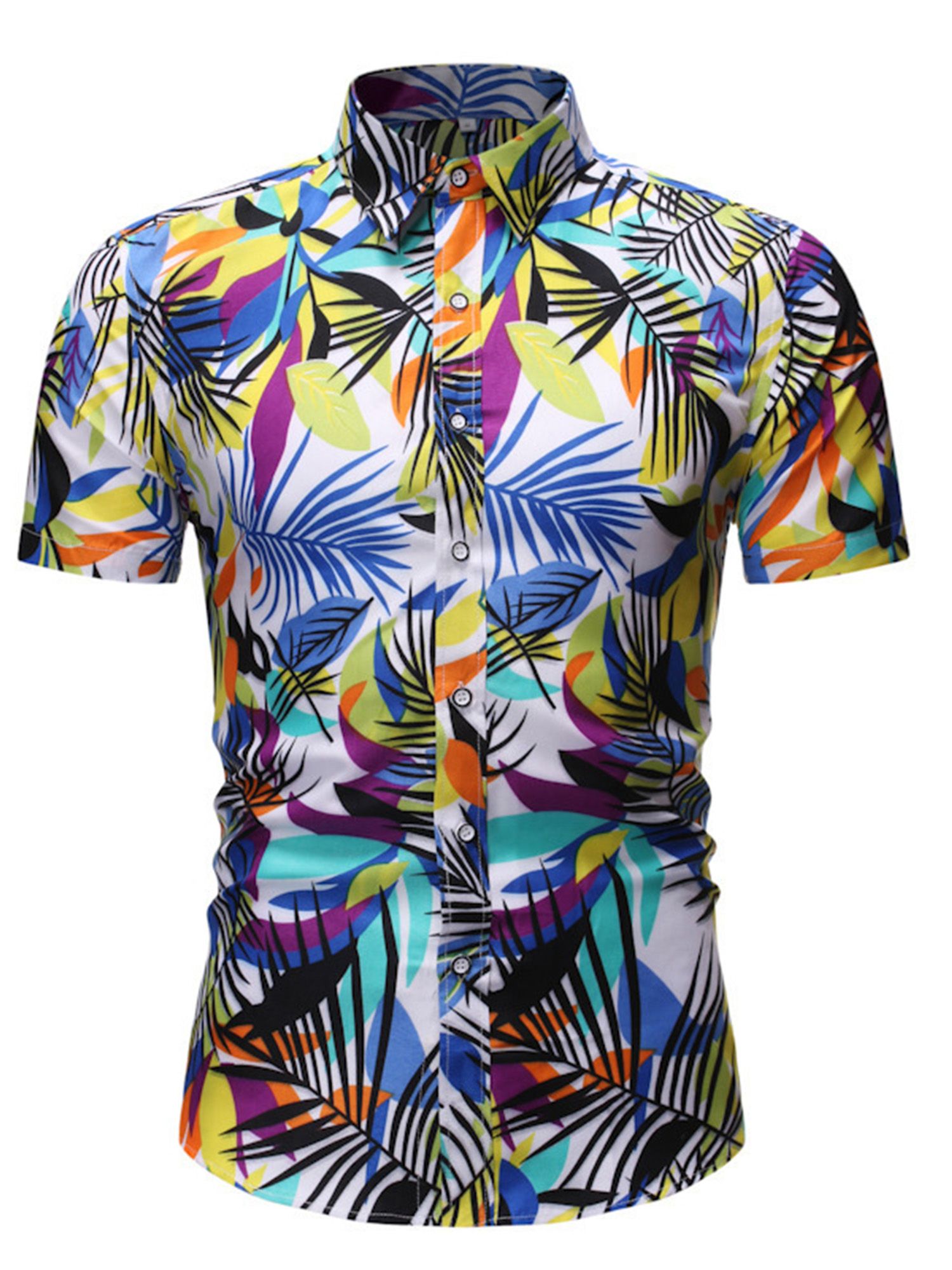 Rose White High Quality Hawaiian Shirt