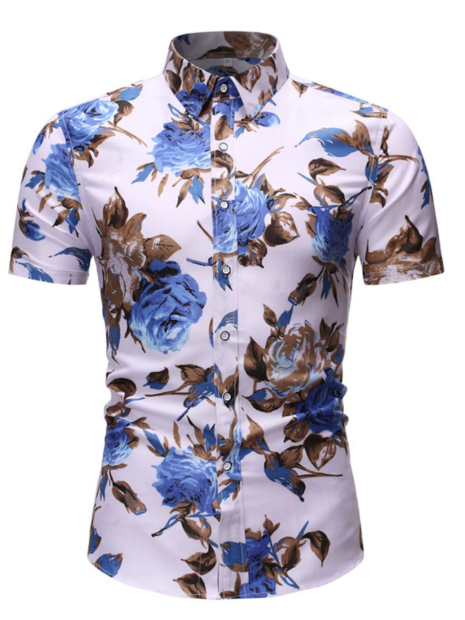 Rose White Nice Design Hawaiian Shirt