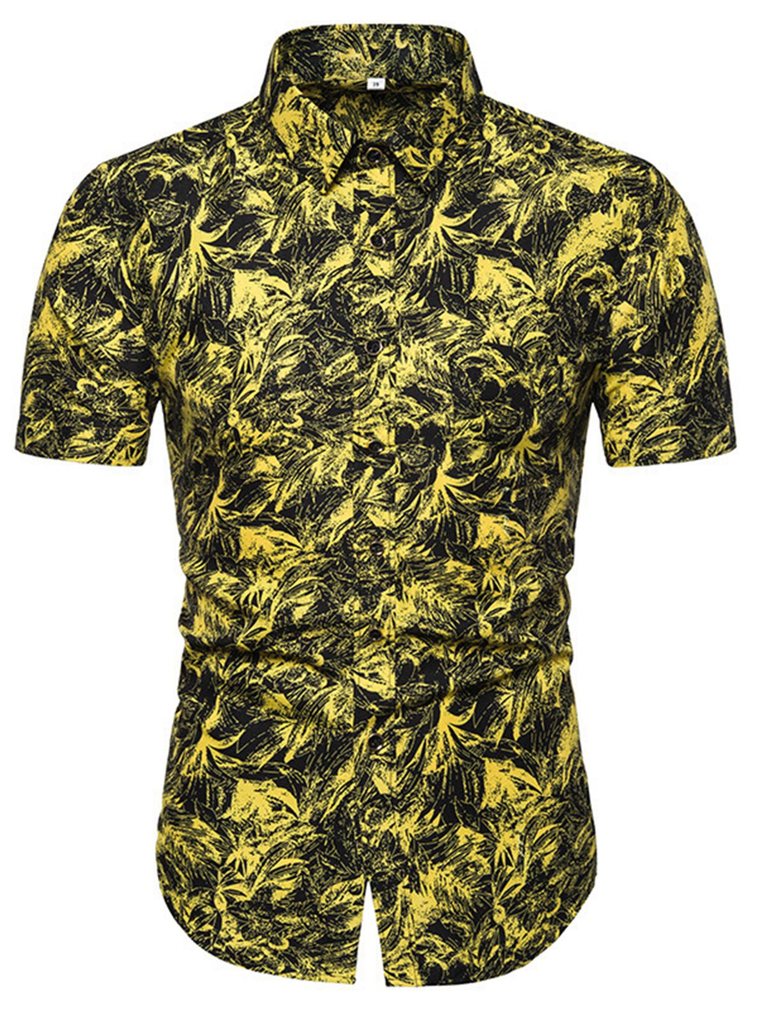 Rose Yellow Awesome Design Hawaiian Shirt