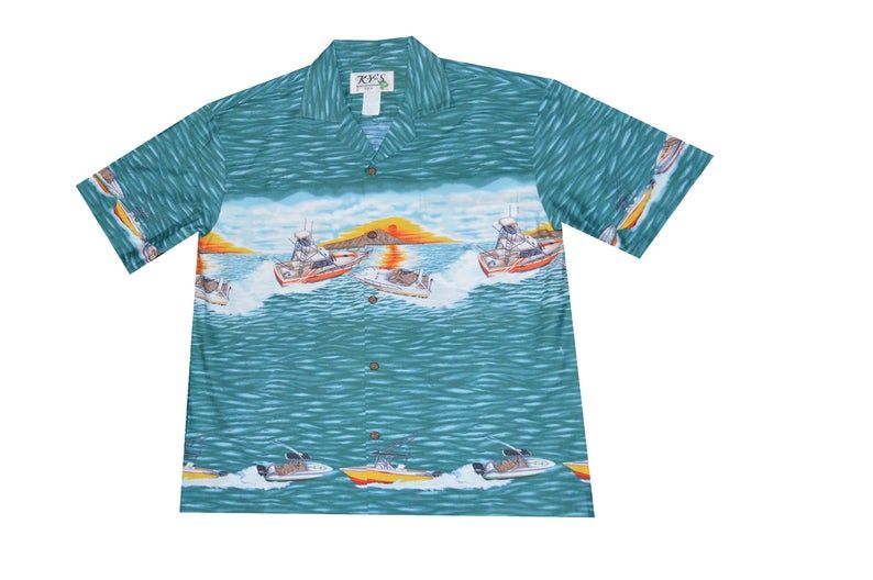 Sailboat Turquoise Nice Design Hawaiian Shirt