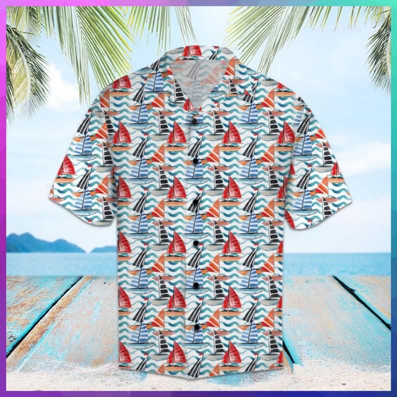Sailing Multicolor Nice Design Hawaiian Shirt