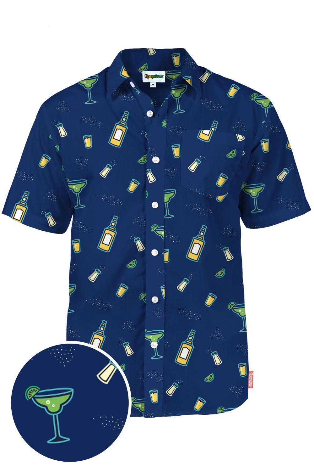 Salt Lime Blue Nice Design Hawaiian Shirt