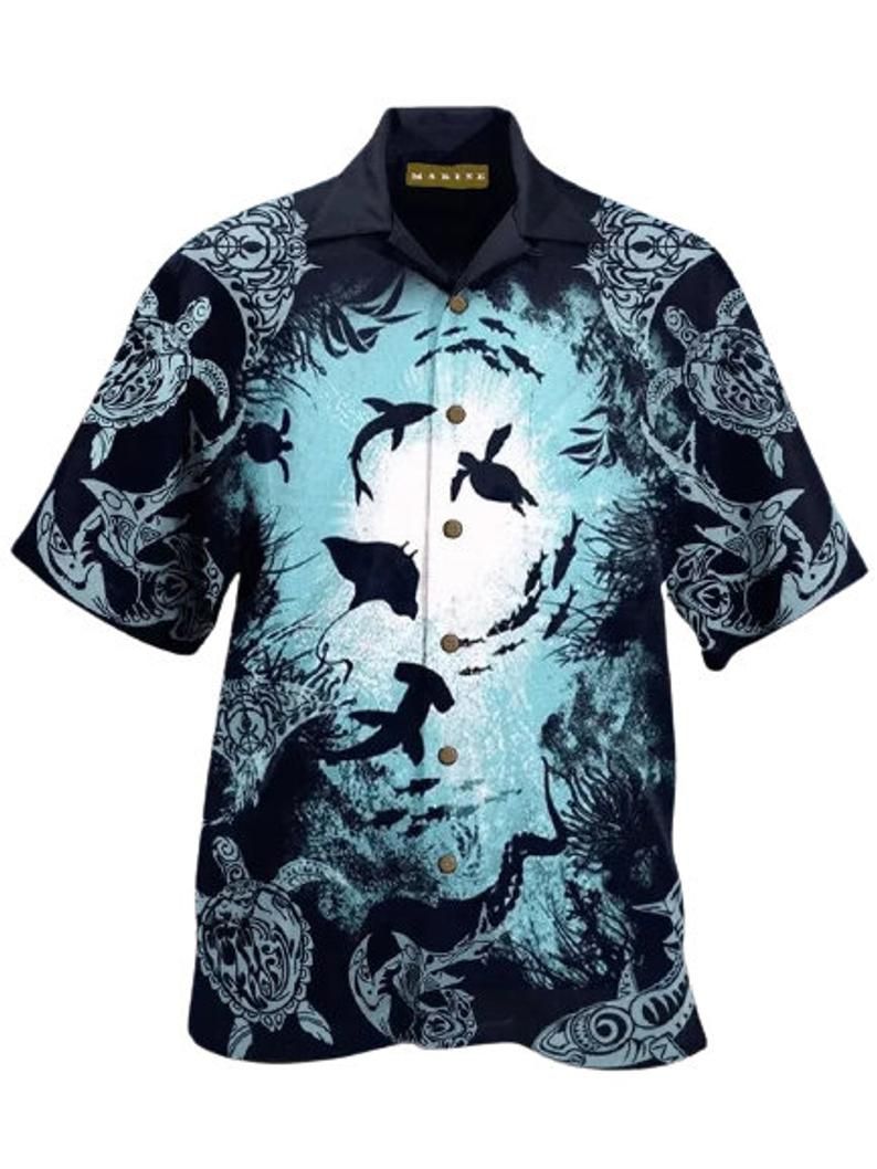 Sea Black Best Design Hawaiian Shirt