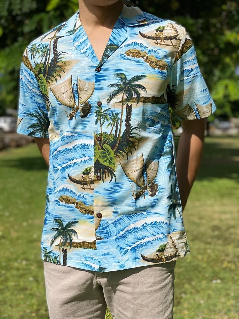 Sea Blue Green Unique Design Hawaiian Shirt