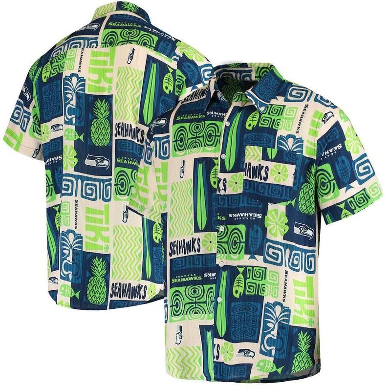 Seahawks Green Blue Amazing Design Hawaiian Shirt