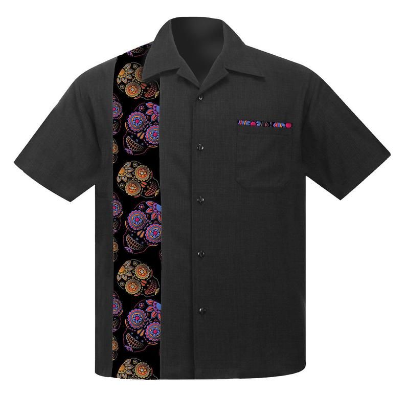 Skulls Black Nice Design Hawaiian Shirt