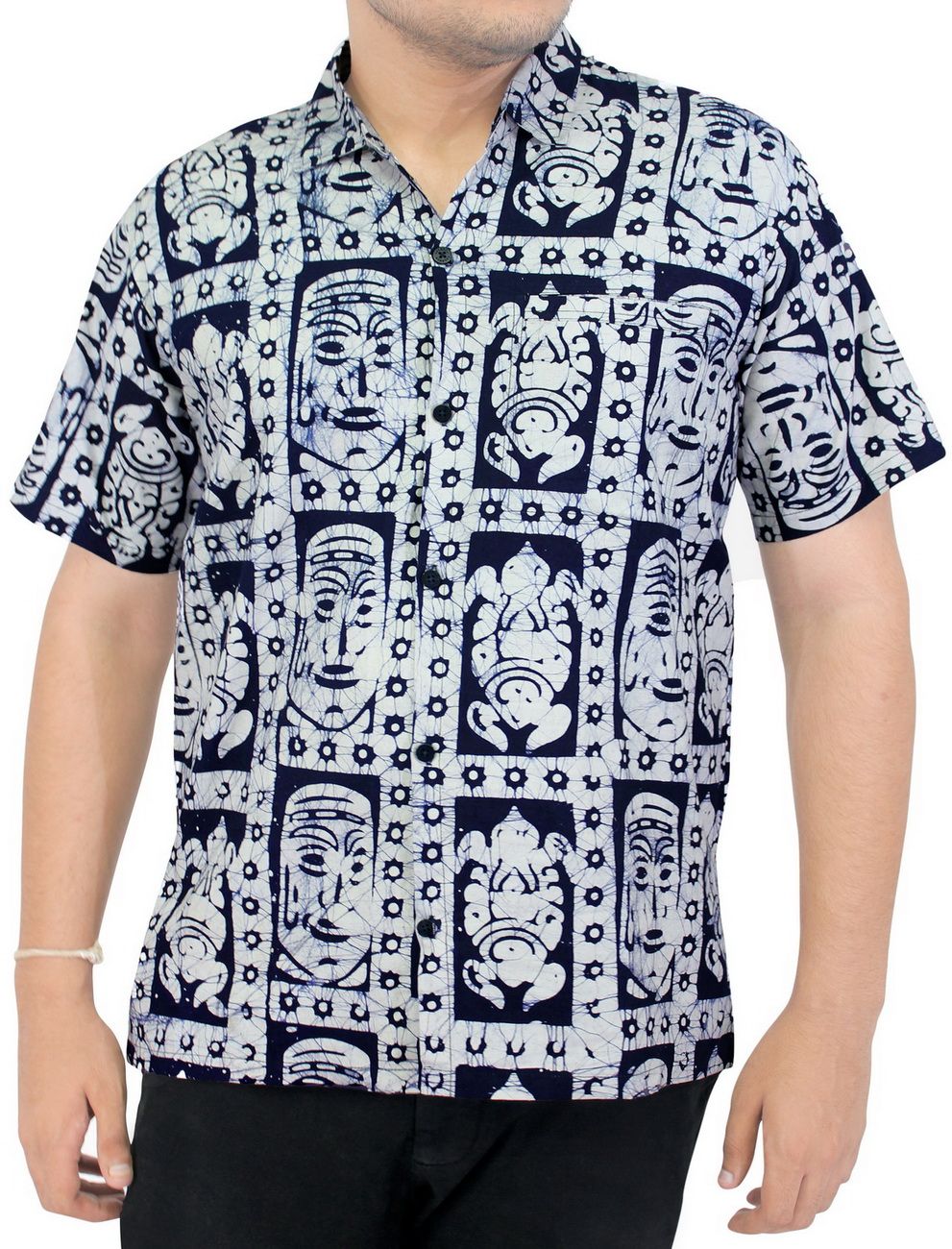 Skulls Gray High Quality Hawaiian Shirt