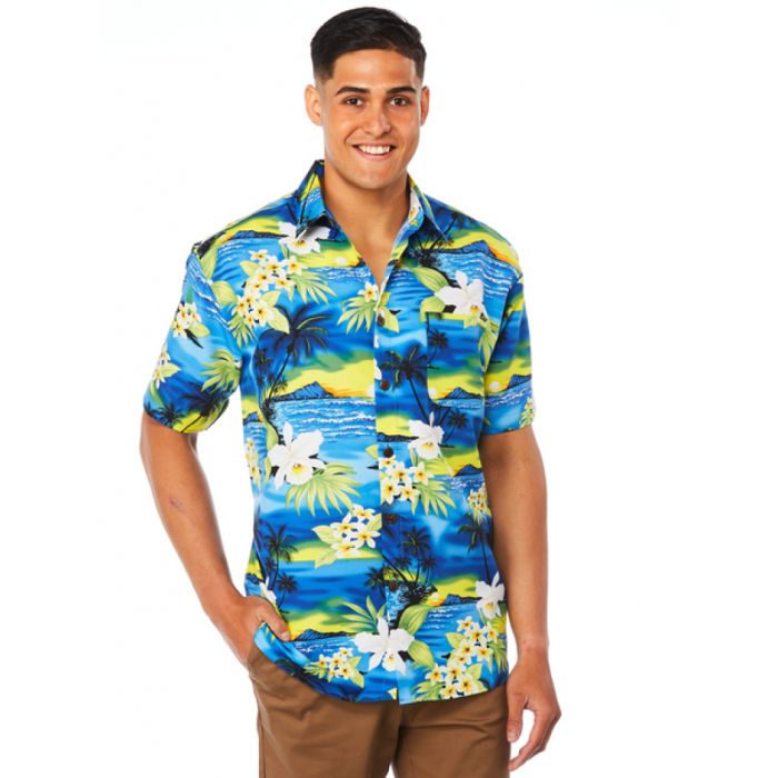 Sunset Blue Awesome Hawaiian Shirt