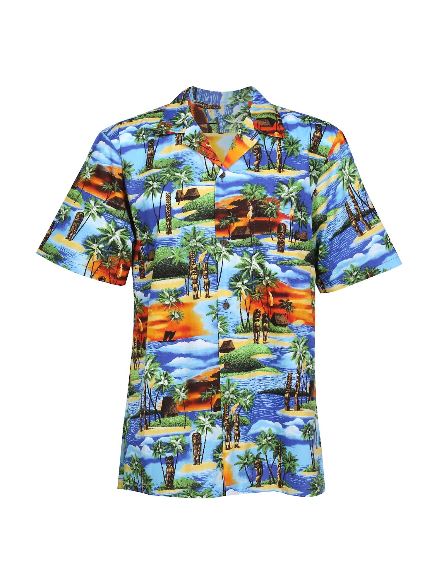 Sunset Blue High Quality Hawaiian Shirt