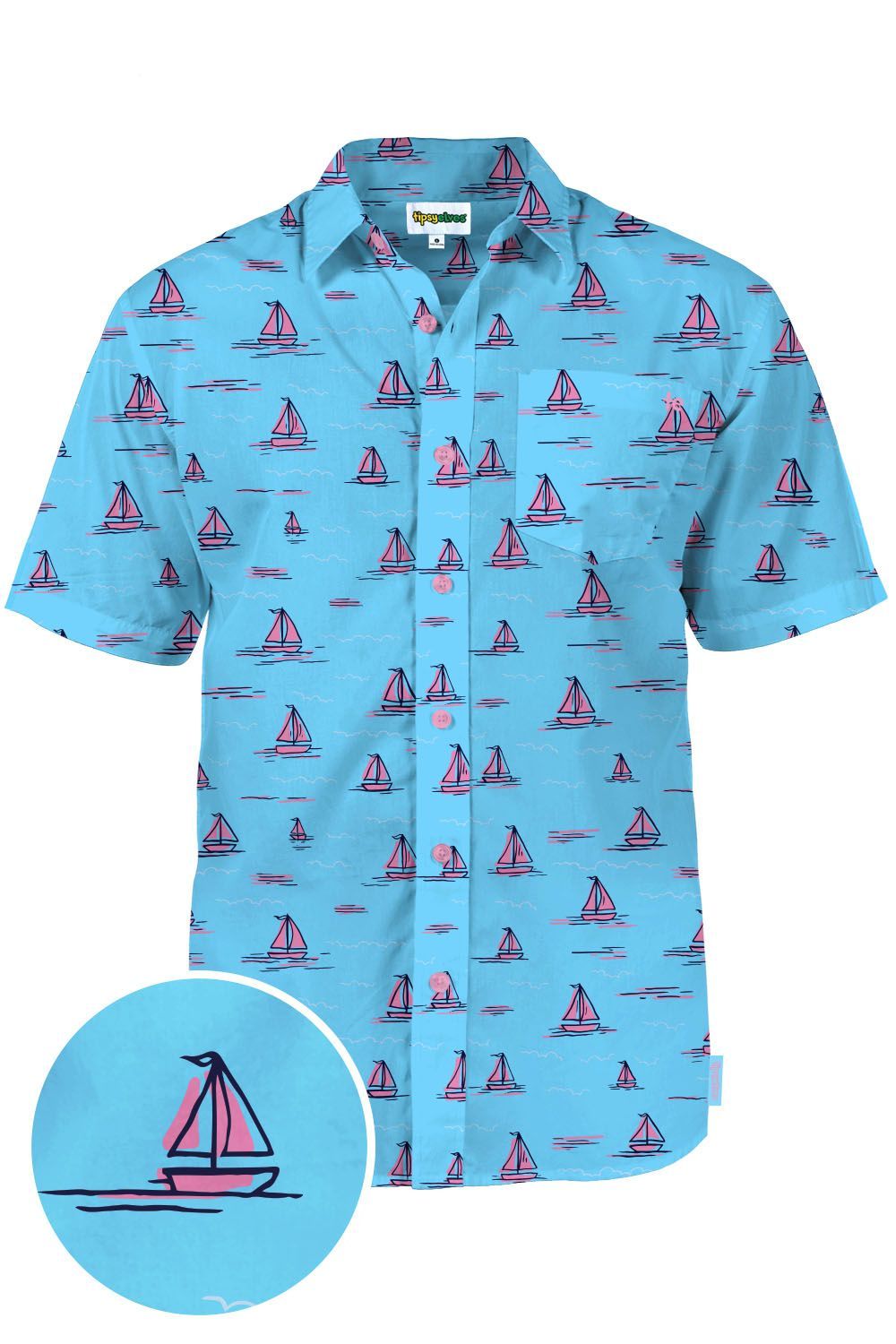 Sunset Sail Blue Amazing Design Hawaiian Shirt