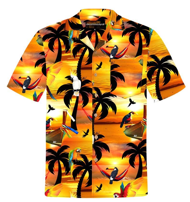 Sunshine Parrots Multicolor Amazing Design Hawaiian Shirt