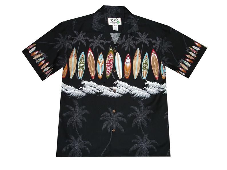 Surf Board Black Nice Design Hawaiian Shirt