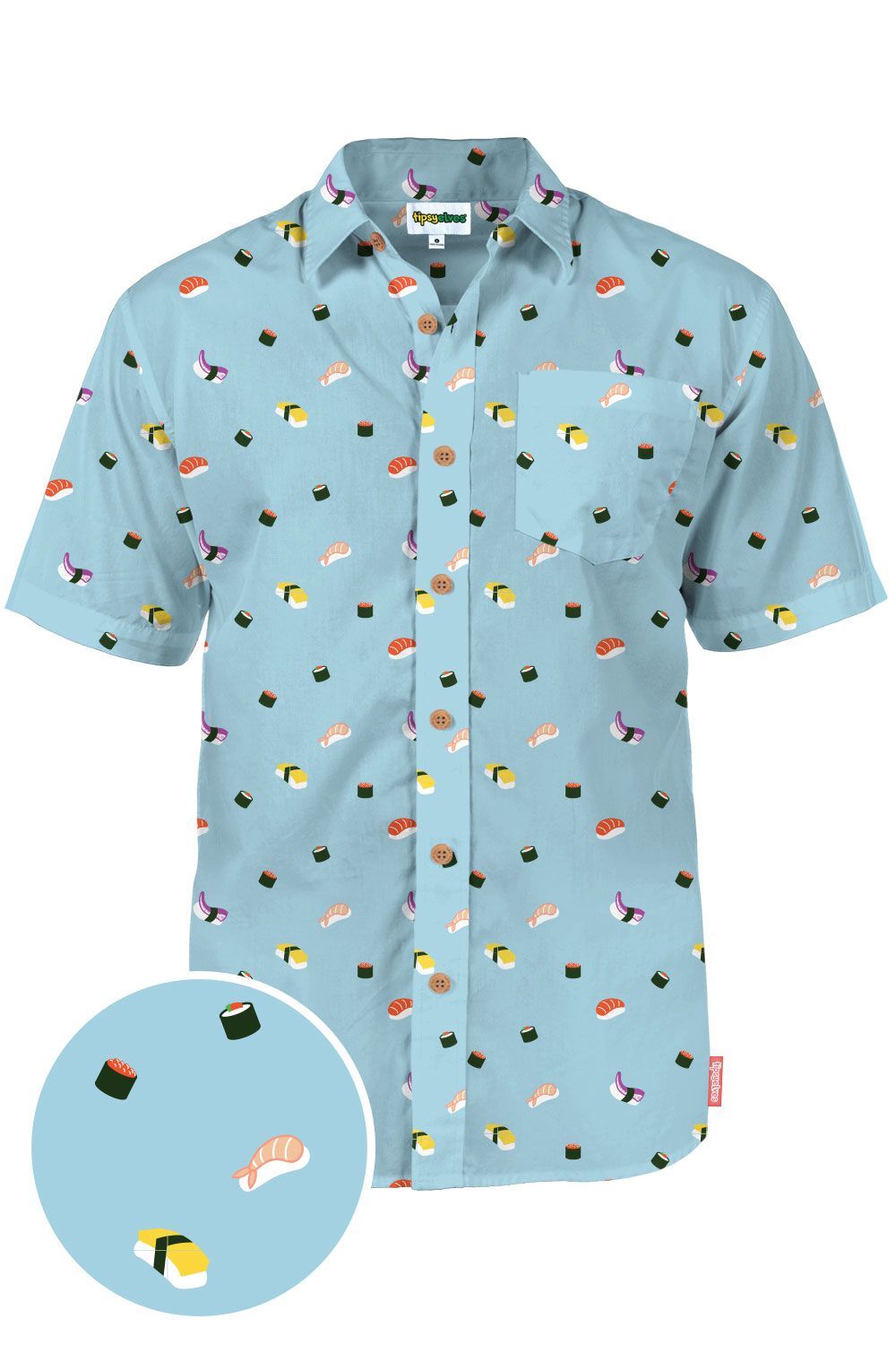 Sushi Blue Unique Design Hawaiian Shirt