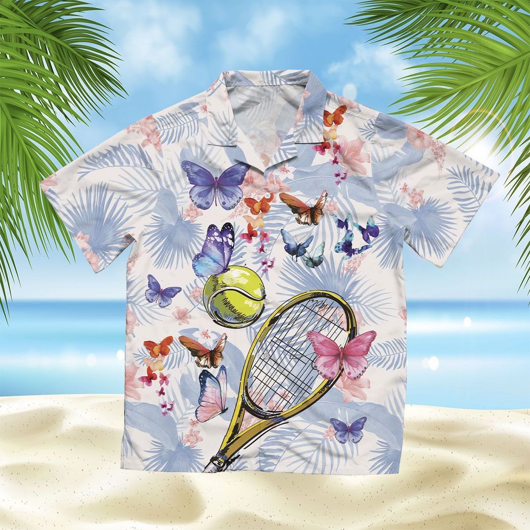 Tennis White Awesome Design Hawaiian Shirt