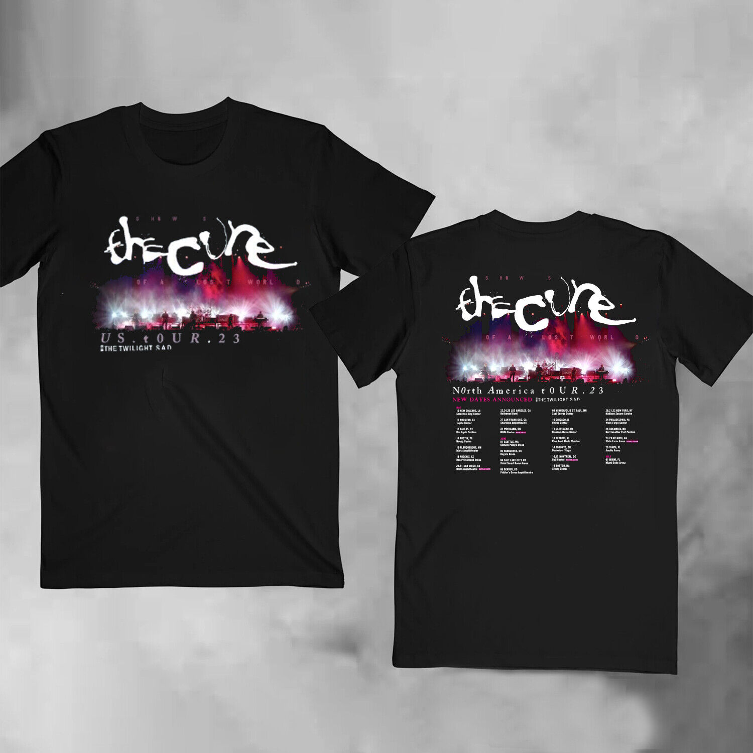 The Cure 2023 North American Tour Dates Shows Of A Lost World T-shirt 1 The Cure 2023 North American Tour Dates Shows Of A Lost World T-shirt