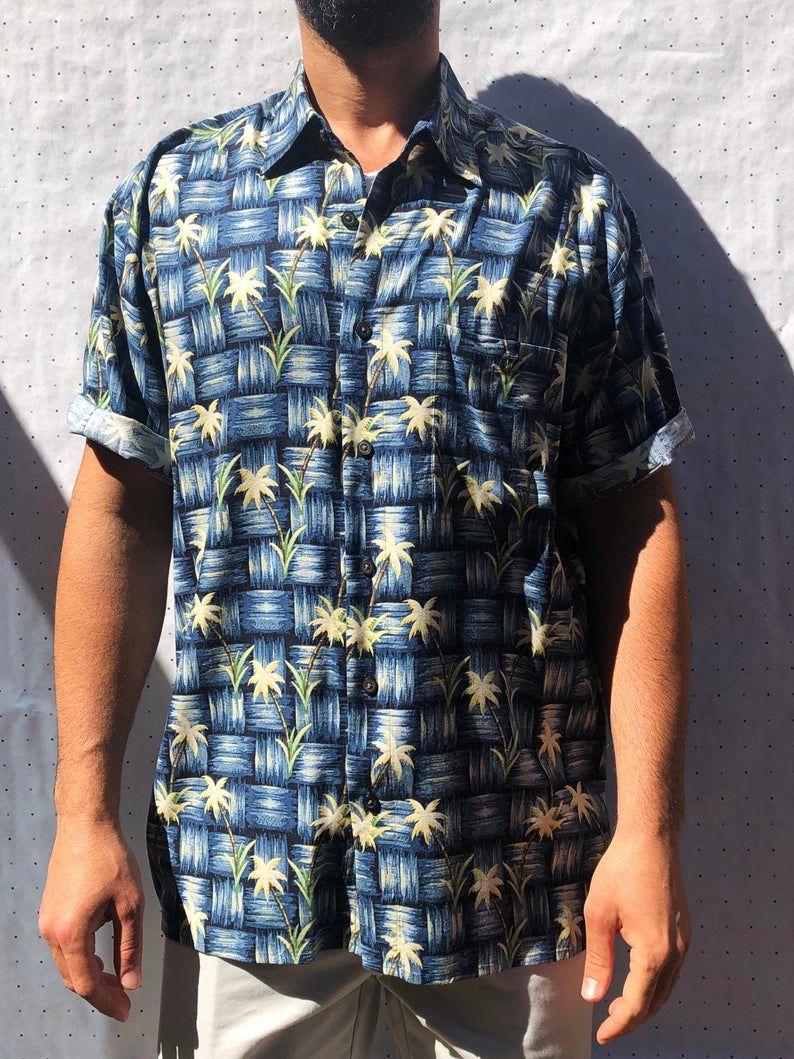 The Palm Windown Blue Amazing Design Hawaiian Shirt