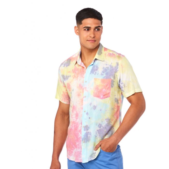 Tie Dye Colorful High Quality Hawaiian Shirt