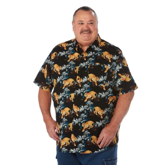 Tiger Black Awesome Design Hawaiian Shirt
