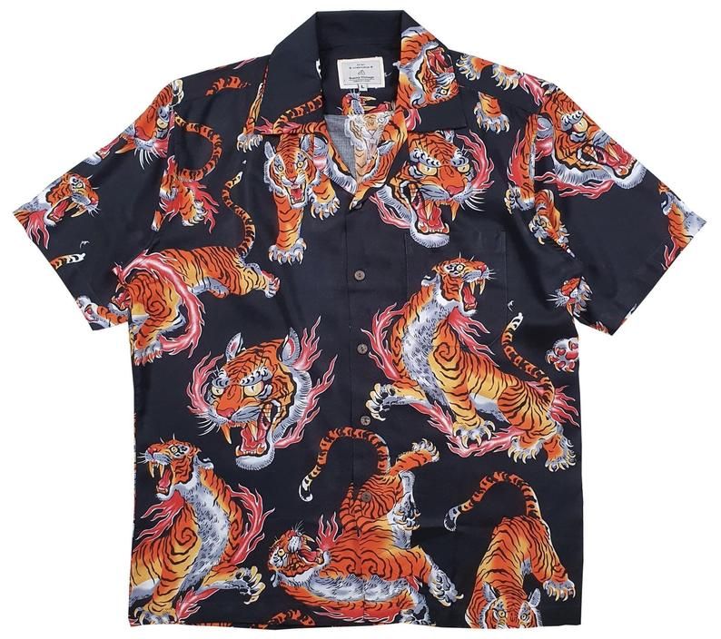 Tiger Black Red Best Design Hawaiian Shirt