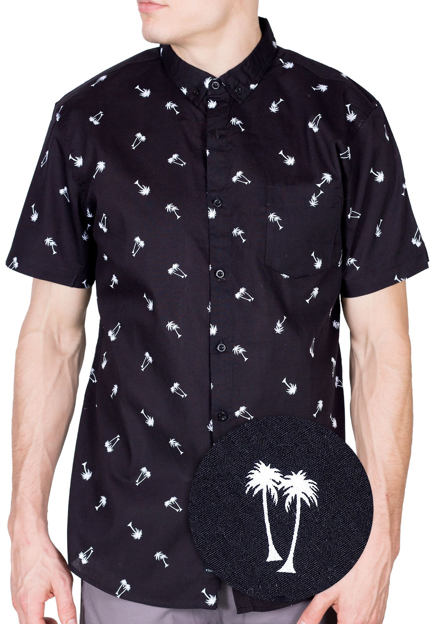 Tropical Black Awesome Design Hawaiian Shirt