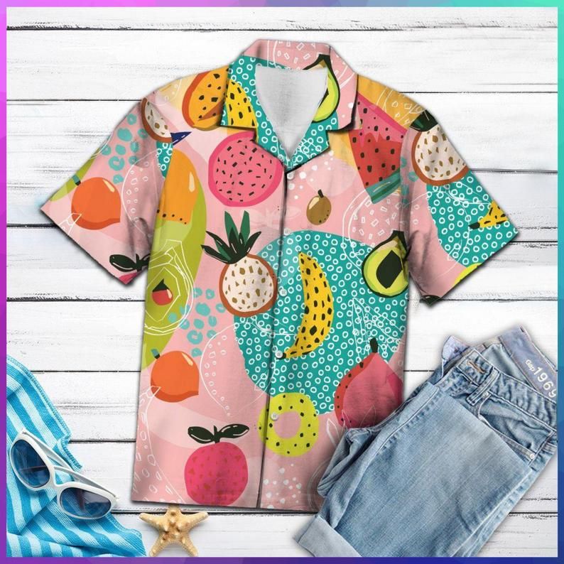 Tropical Fruit Multicolor Best Design Hawaiian Shirt