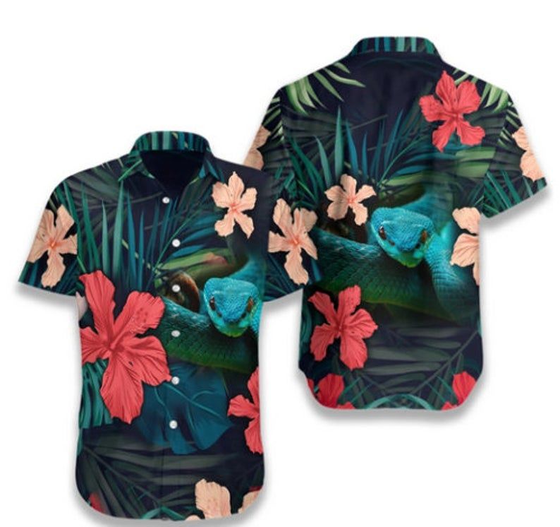 Tropical Snake Multicolor Nice Design Hawaiian Shirt