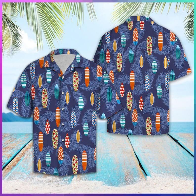 Tropical Surfboard Multicolor Amazing Design Hawaiian Shirt