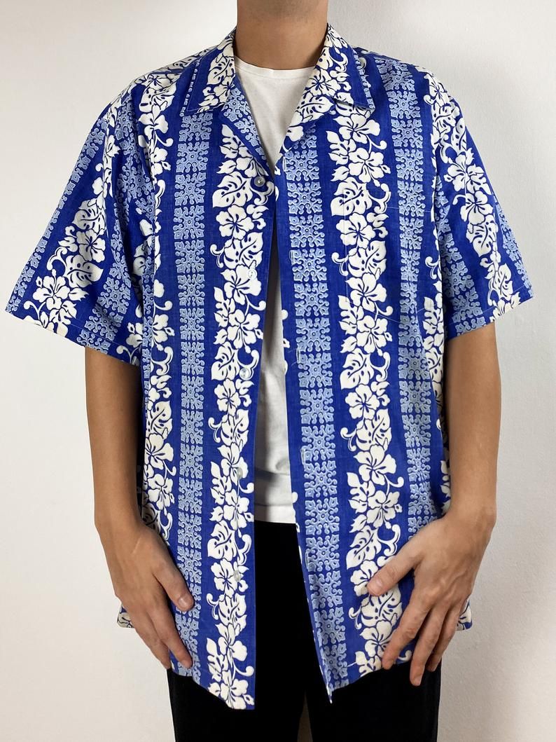 Tropicana Blue White Best Design Hawaiian Shirt
