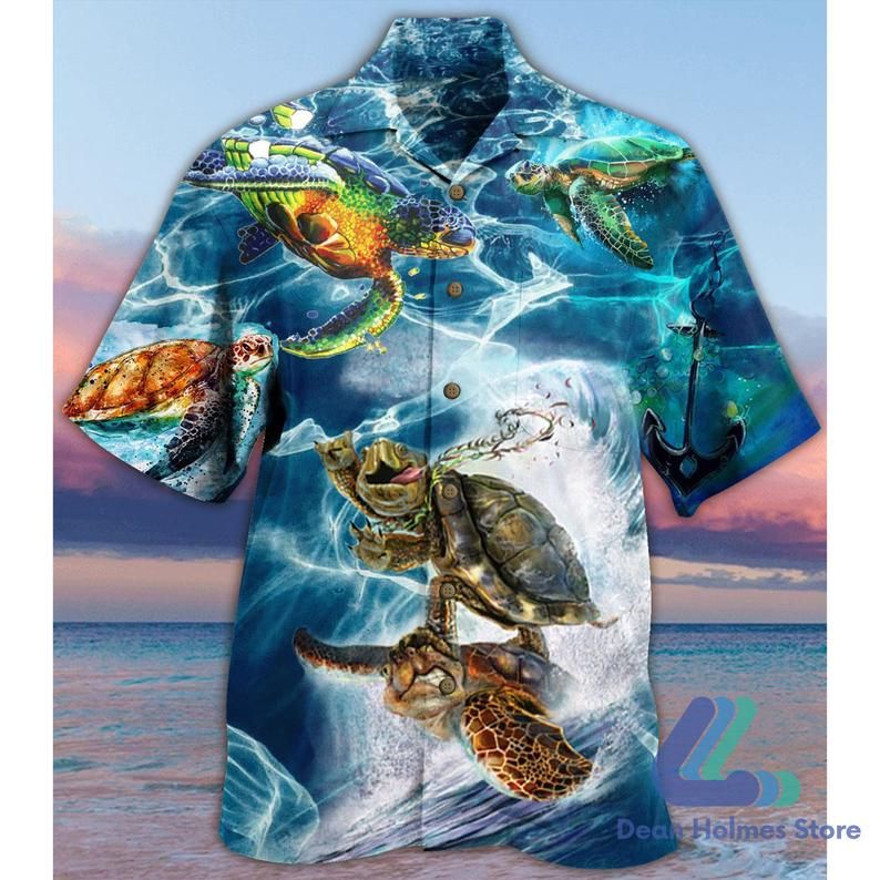 Turtle Summer Multicolor Unique Design Hawaiian Shirt