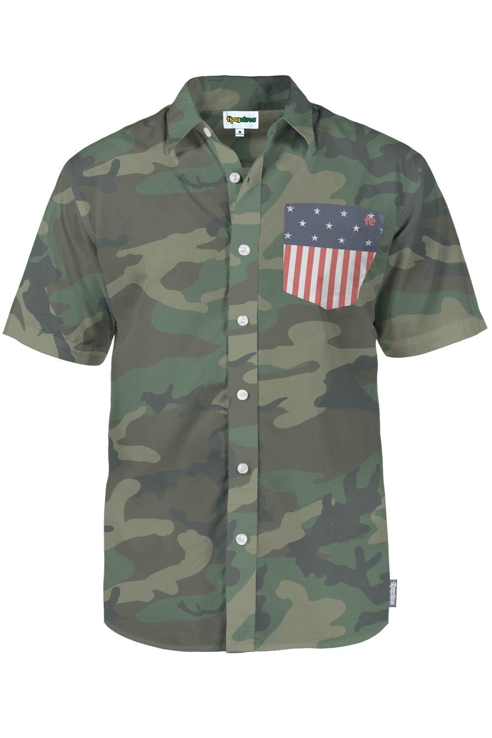 Usa Camo Green Amazing Design Hawaiian Shirt