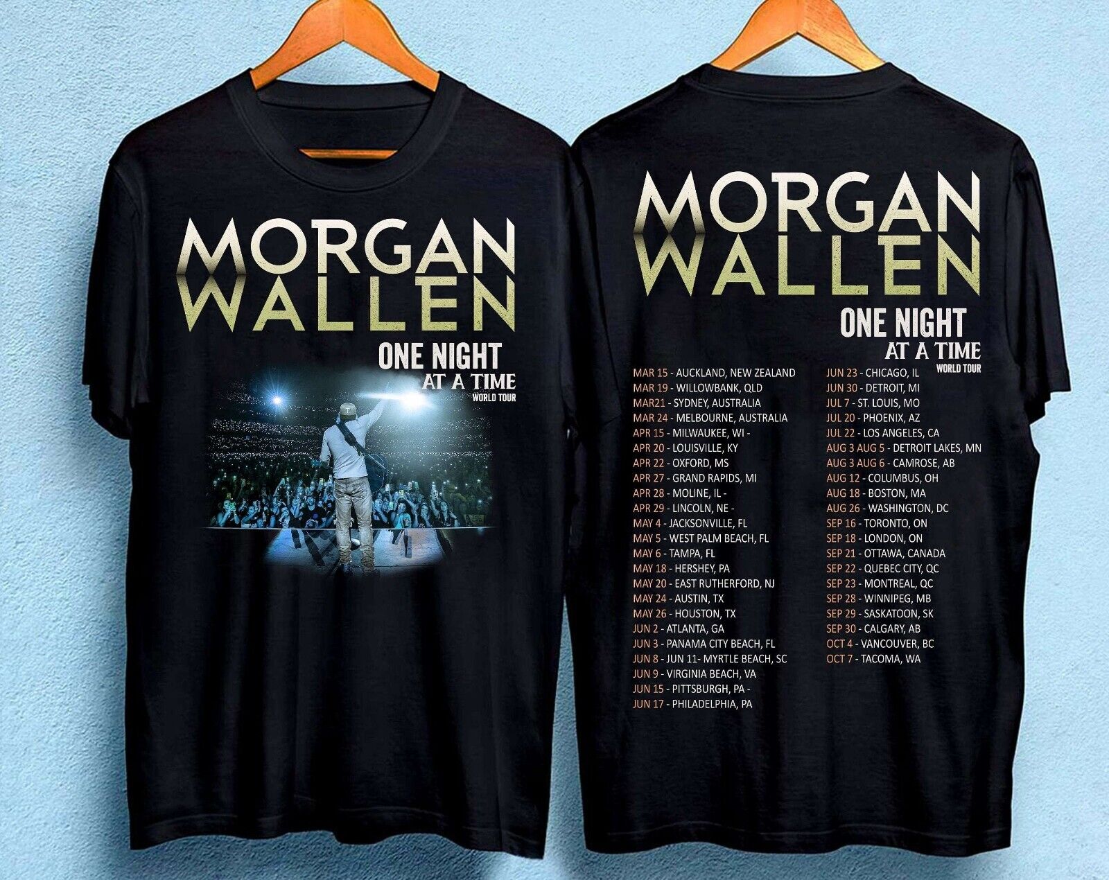 Vintage Morgan Wallen One Night At A Time Tour 2023 shirt Gift For Fans