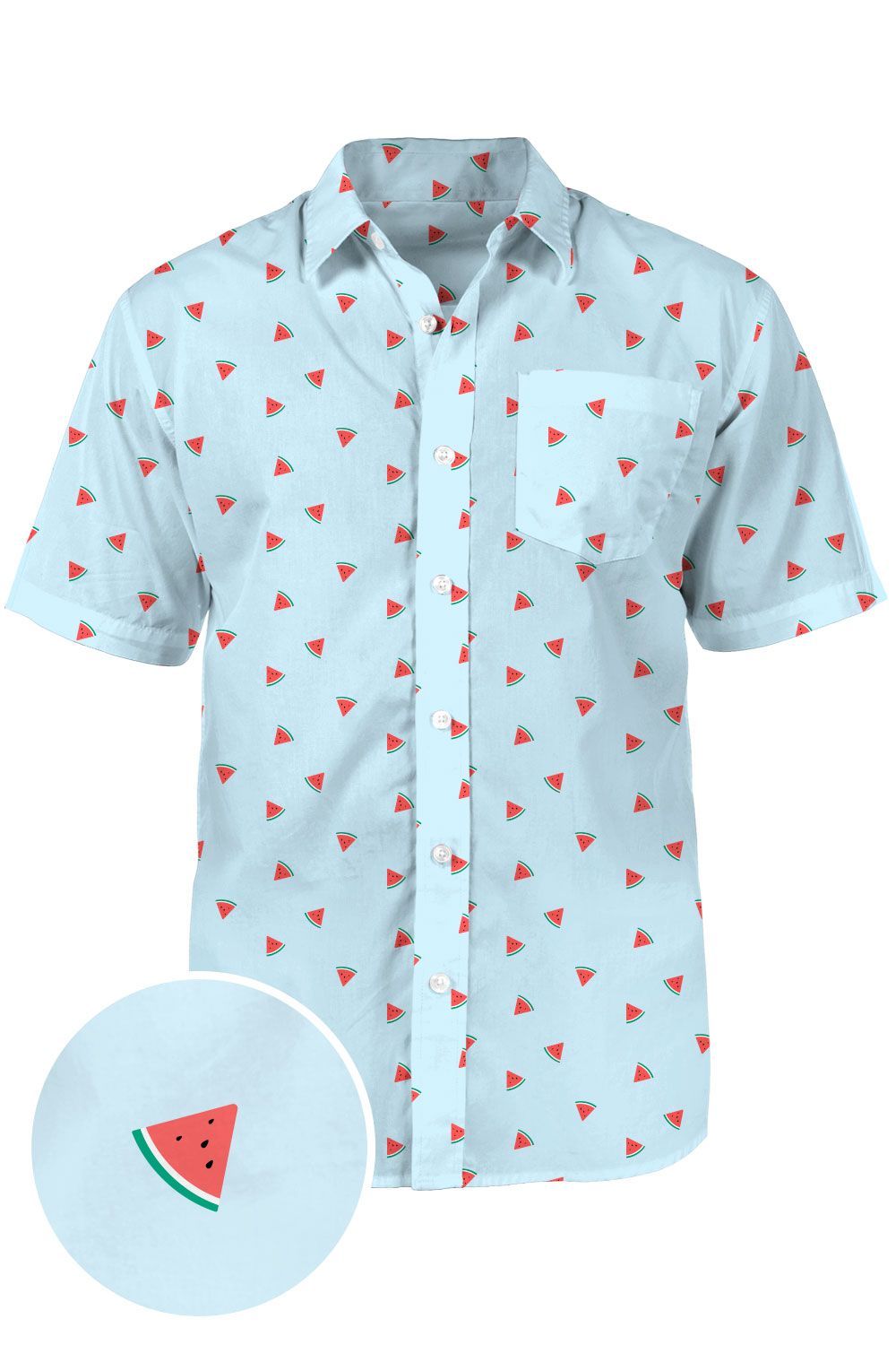 Watermelon Blue Amazing Design Hawaiian Shirt