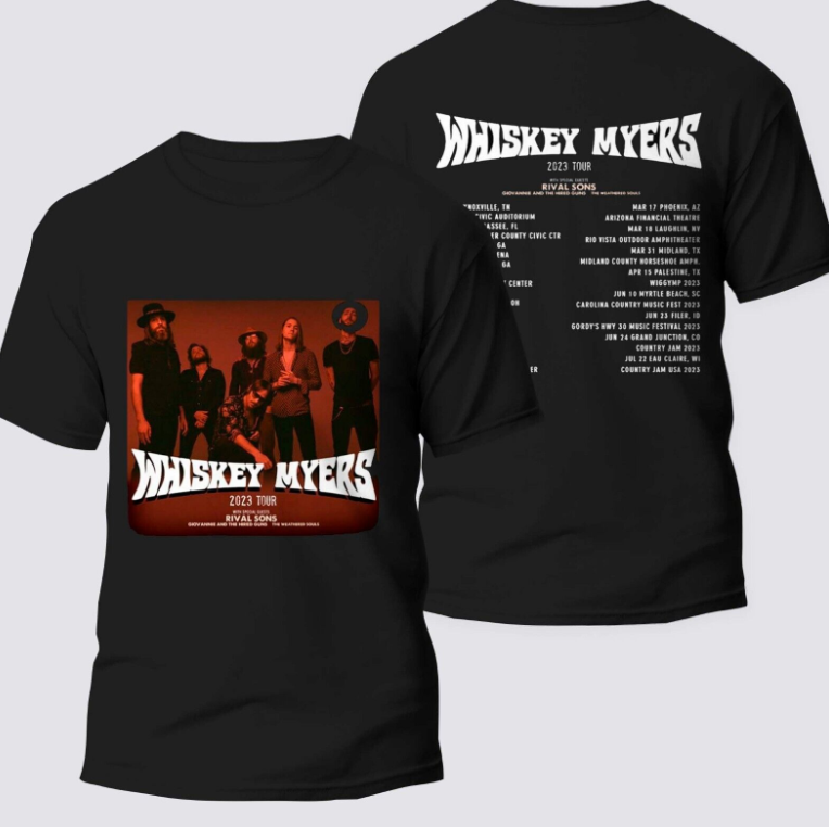 Whiskey Myers tour dates 2023 shirt