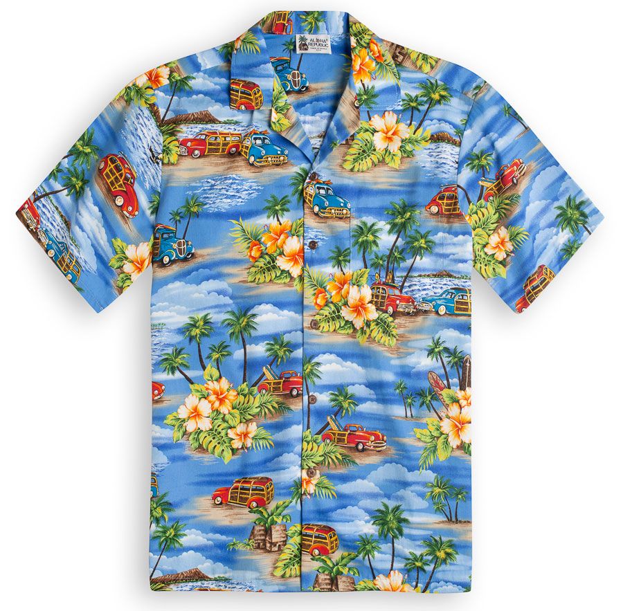 Woodie Blue Amazing Design Hawaiian Shirt
