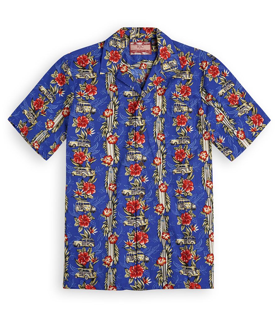 Woodie Blue High Quality Hawaiian Shirt