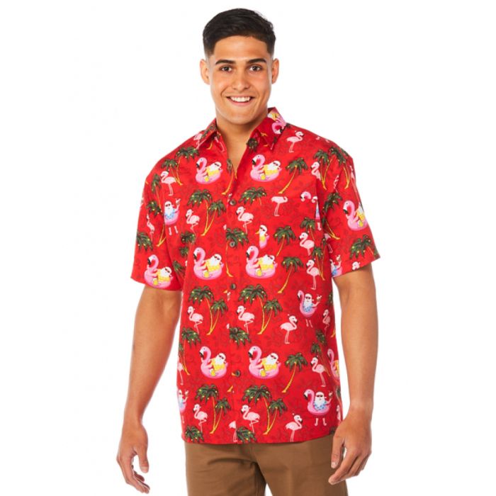Xmas Red High Quality Hawaiian Shirt
